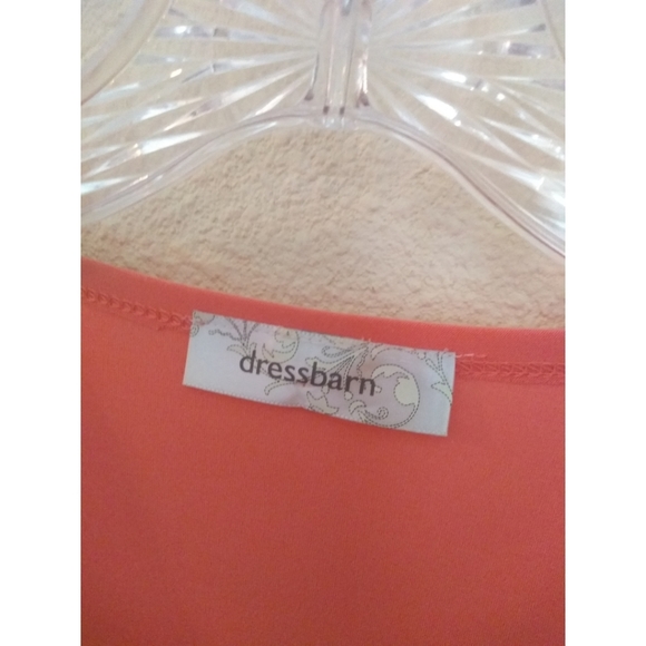 Dressbarn Salmon Peach Pink Cowl Neck Sleeveless - Picture 2 of 4